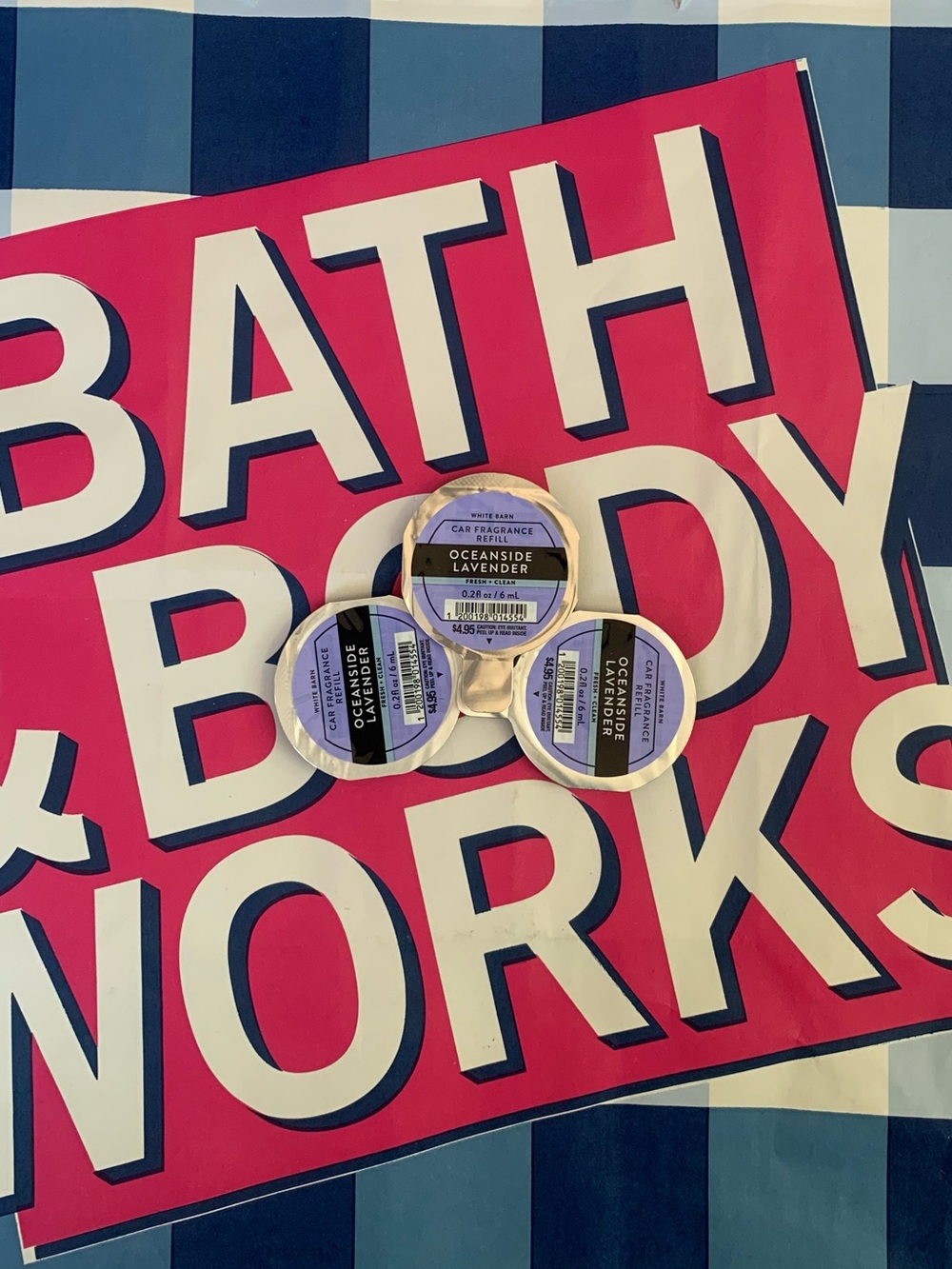NWT Bath & Body Works Oceanside Lavender Car Fragrance Refills